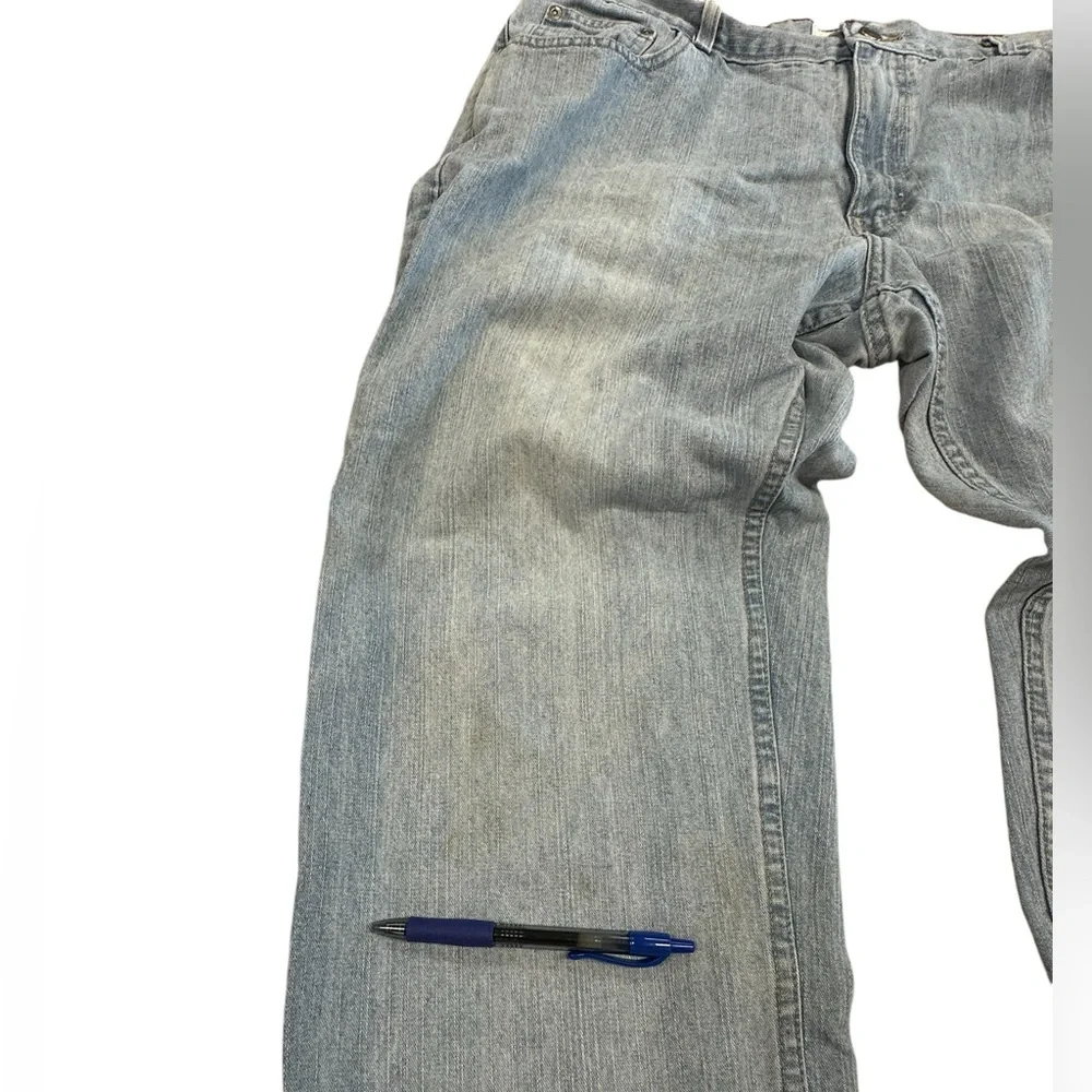 Men’s light‎ fade vintage Red camel denim jeans boot cut jeans size 38/34
